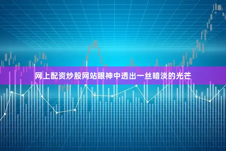 网上配资炒股网站眼神中透出一丝暗淡的光芒